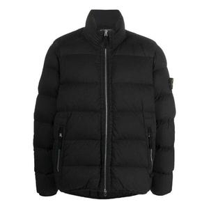 Куртка garment dyed down jacket 'black' Stone Island, черный