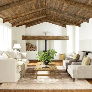 Ковер Fawn Medallion Wool and Cotton Area Rug nuLOOM, 122x183 см, коричневый