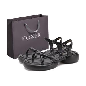 Женские сандалии на одной застежке FOXER, черные