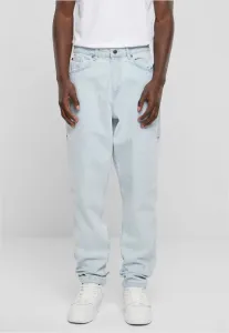 Джинсы прямого кроя в стиле ретро для работы Karl Kani, Bleached Blue