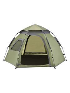 En.casa Палатка для кемпинга Nybro, зеленая (Д)240 см (Ш)205 см (В)140 см