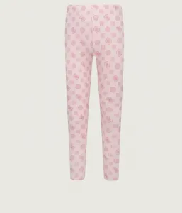 Леггинсы slim fit Guess, пудрово-розовый