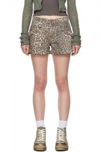 Шорты с карманами-мешочками R13, экрю