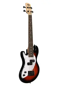 Kala Solid Body 4-струнный Sunburst ультрабас с ладами для левшей (UBASS-SB-TB-FS-L)