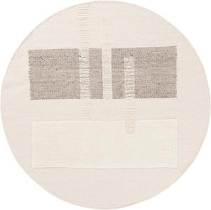 Ковер SAFAVIEH, 183 x 183 см, Vermont Collection, Ivory & Beige, ручной работы из шерсти, идеально для гостиной, столовой, спальни (VRM207A)