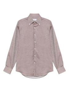 Рубашка с длинным рукавом Alessandro Gherardi, коричневый