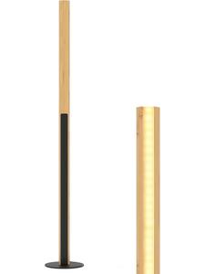 COSTWAY Напольная светодиодная лампа из бамбука, 122 см, светло-коричневый цвет