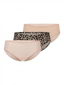 Chantelle Трусы Soft Stretch, золотисто-бежевый / леопардовый / бежевый