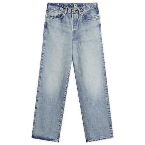 Джинсы широкого кроя из красного денима Edwin, Blue Light Used