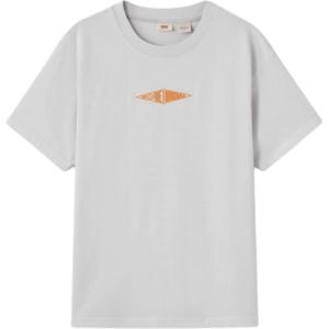 Levis Футболка мужская серая белая