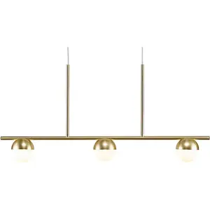 Подвесной светильник CONTINA G9 с текстильным кабелем, ручное выдувное опаловое стекло Nordlux, Messingfarben