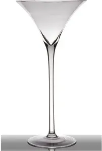 Бокал для мартини XL, декоративный стакан на подставке, высота 70 см, глубина 29 см, прозрачный, Hakbijl HAKBIJLGLASS