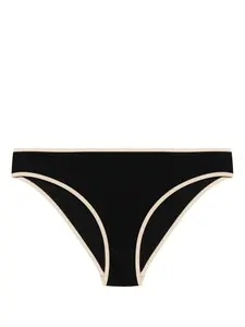 Плавки бикини с отделкой в полоску TOTEME, черный