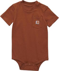 Carhartt baby-boys Logo Bodysuit, Carhartt Brown