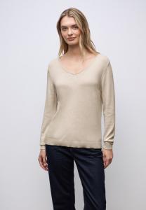 Джемпер Street One V-NECK, Beige/Mottled Beige