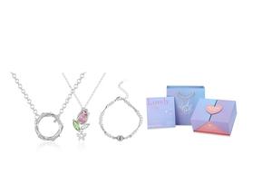 Браслет женский GIFU, Tulip Three-Piece Set + [Dream Gradient Love Gift Box]