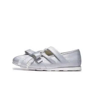 Туфли Мэри Джейн на плоской подошве, женские, серебристые LeStream, Silver