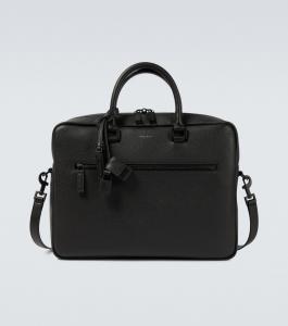 Кожаный портфель sac de jour Saint Laurent, черный