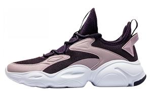 QIAODAN Амортизирующие противоскользящие низкие массивные кроссовки женские Purple, цвет Purple