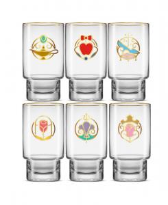 Набор из 6 высоких стаканов с изображением принцесс Диснея JoyJolt, Multi