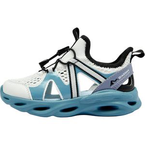 Кроссовки детские с низким верхом, устойчивые к скольжению, для детей от 3 до 7 лет QIAODAN, серебряный/синий