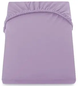 Простыня на резинке из 100% хлопка, постельное белье для спальни, простыня 140-160x200, лавандовый DecoKing