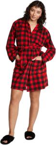 Короткий розовый флисовый халат Victoria's Secret, Red