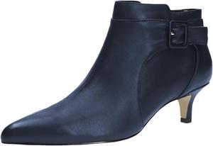 Женские ботильоны FOWT с заостренным носком, застежкой на щиколотке, низким каблуком-китен, боковой молнией, ковбойским стилем и для офиса, размеры 4-16 US, Dark Blue