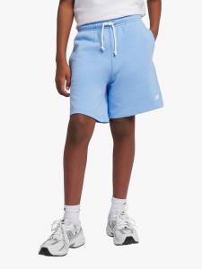 Детские шорты French Terry с маленьким логотипом New Balance, Electric Sky