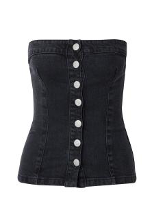 Топ Daahls by Emma Roberts exclusively for ABOUT YOU Danai, черный деним