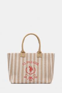 Хлопковая сумка Pool U.S. Polo Assn., бежевый