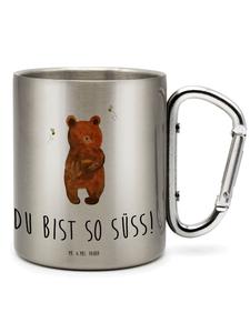 Кружка Медовый медведь с надписью в серебре Mr. & Mrs. Panda