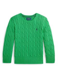 Ralph Lauren топ с вышитым логотипом, зеленый