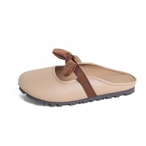 TATAYA Женские тапочки с закрытым носком на резиновой подошве устойчивые к истиранию цвет хаки, цвет Khaki