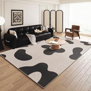 Budis Ковер 120х200 см для спальни/гостиной, утолщенный петлевой ворс, светлый люкс, не скользит, простой дизайн, модель 7846