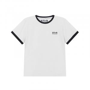 Футболка с принтом логотипа Golden Goose, белый