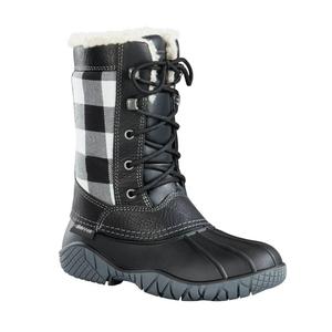 Женские зимние ботинки Baffin Jasper Black Plaid Leather Waterproof Insulated Rock69 (Черный, 7)
