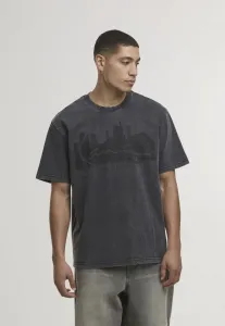 Футболка с фирменным принтом в виде силуэта города, свободного кроя. Karl Kani, Black