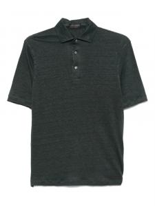 Льняная рубашка поло Dell'oglio, серый