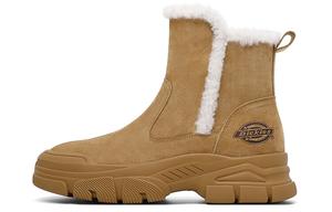 Ботинки зимние женские Dickies с мехом, коричневый