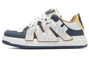 Низкие скейтерские кеды Warrior мужские темно-синие белые