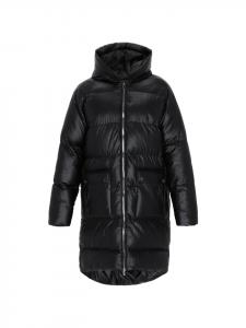 Женское пальто черного цвета faina