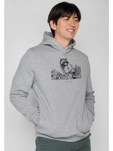 Толстовка Animal Raccoon City в цвете Heather Grey GreenBomb