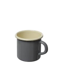 Кружка жестяная Krüger Becher 0,35 л, эмалированная, диаметр: 8 см, серо-кремовая MARELIDA