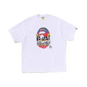 Футболка с принтом, короткий рукав A BATHING APE, белый