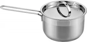 Кастрюля Green New Line с крышкой, нержавеющая сталь, серебристая, 17,5 x 33 x 12 см Banquet