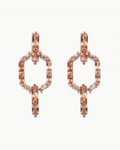 Женские серьги Liam из кристаллов шампанского цвета Nickho Rey, Champagne Crystal