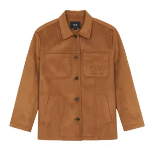 MLB Бейсбольная куртка женская тёмная верблюжья, Dark Camel