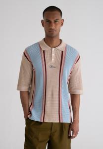 Поло PROHIBITED CHARLIES, Cream Purple/Beige