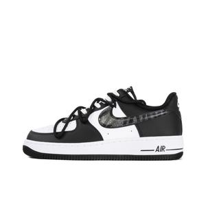 Nike Кроссовки Air Force 1 с антискользящим покрытием, износостойкие, низкие, для скейтбординга, унисекс, белые, черные
